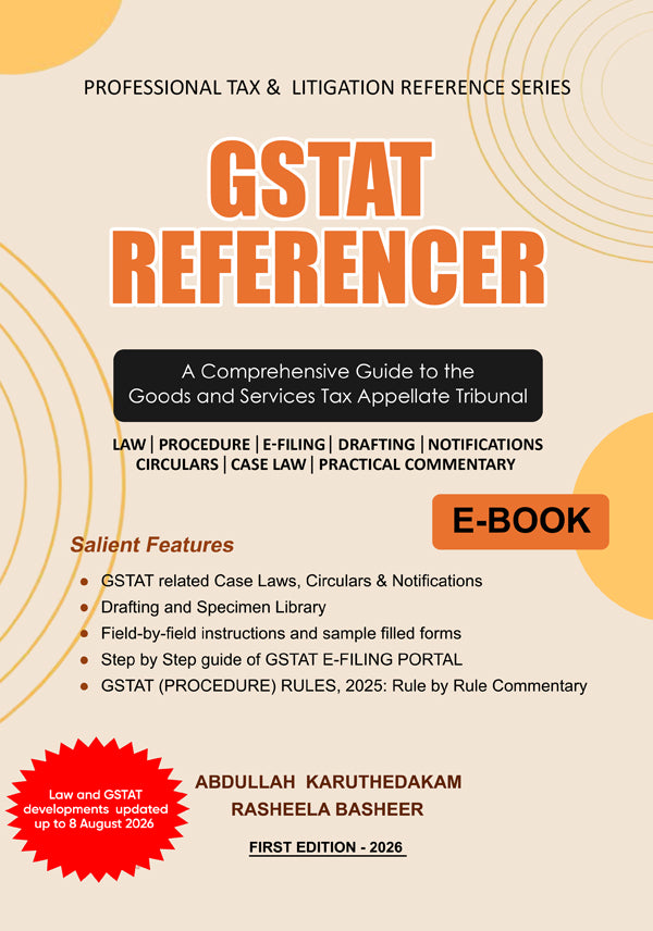 GSTAT Referencer Goods and Services Tax Appellate Tribunal Guide 2026 Ebook Cover by Taxscan