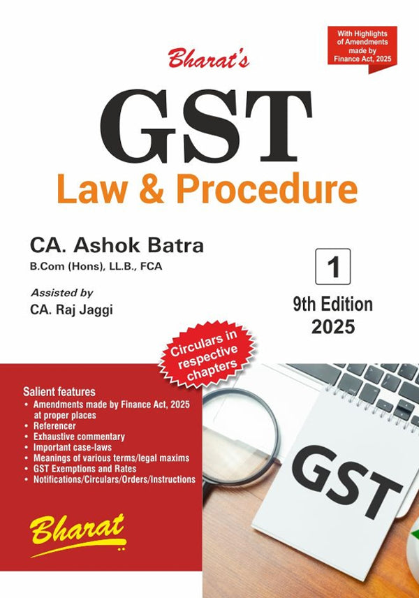 GST Law & Procedure 3-Volume Set - Bharat Law House
