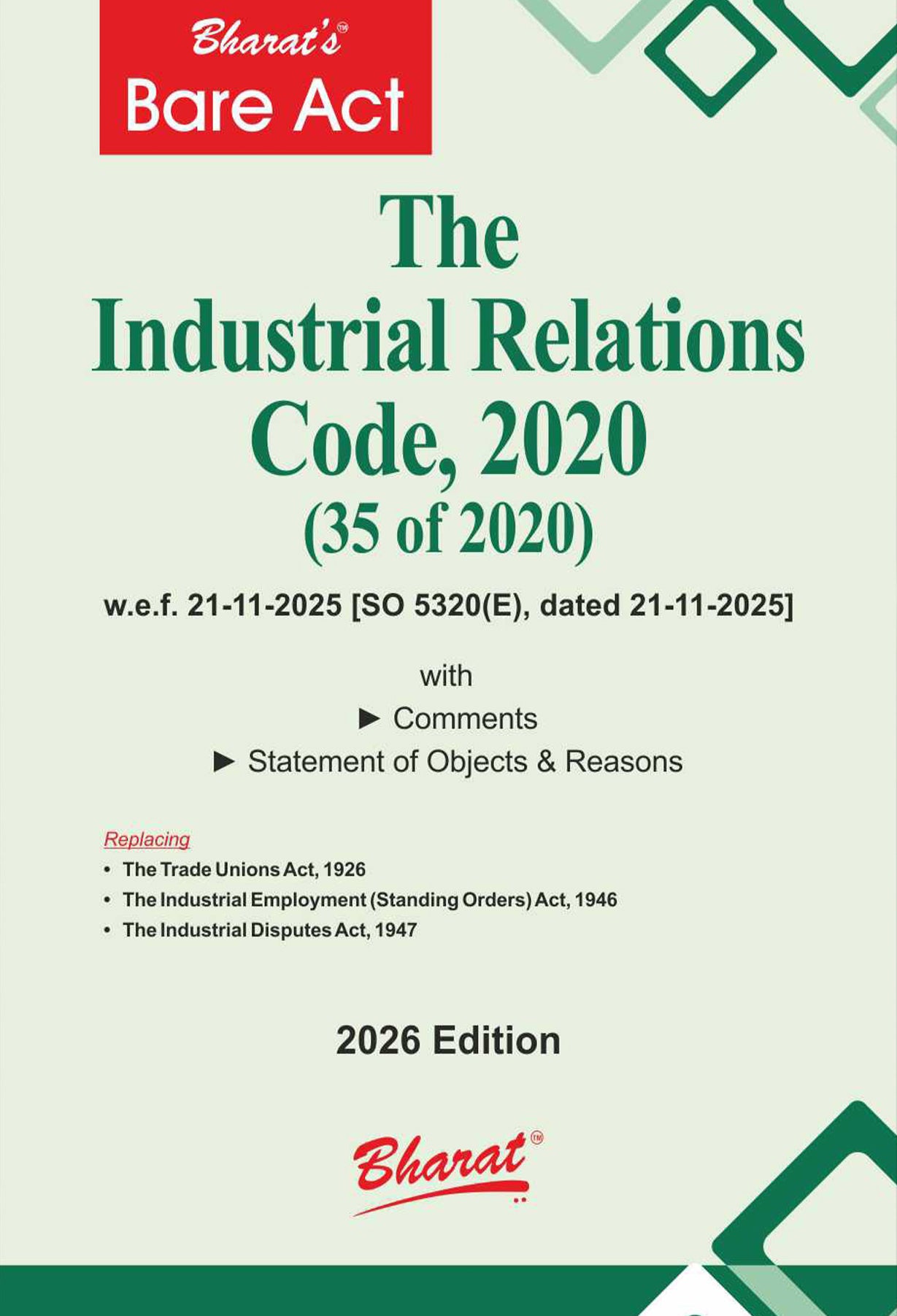 The Occupational Safety, Health & Working Conditions Code, 2020 - shopscan