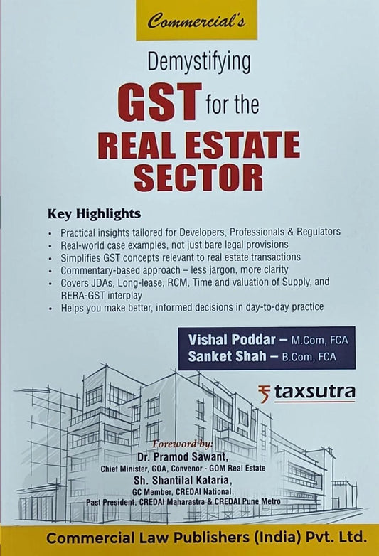 gst book - real estate sector - gst for real estate sector