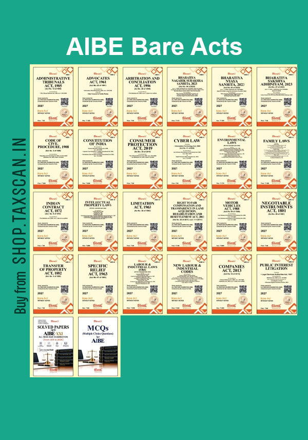 AIBE Bare Acts - 24 Books Set 1st edition Bharat Law House