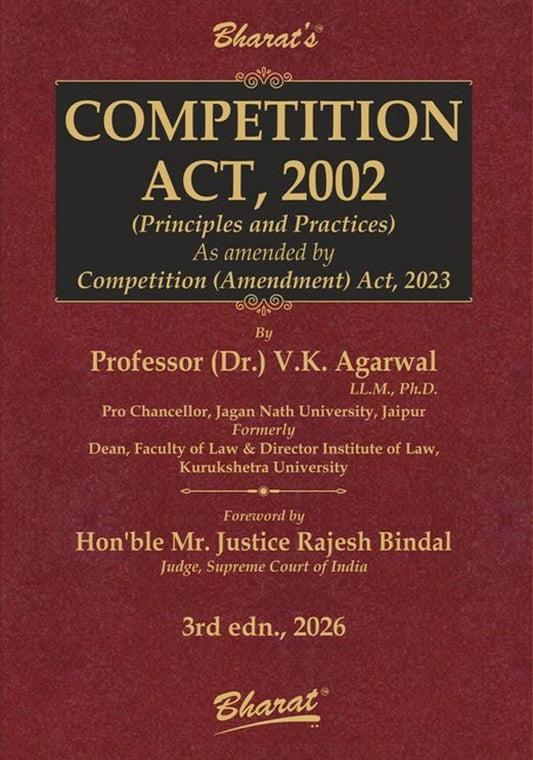 Competition Act with 2023 Amendments by Professor V.K. Agarwal