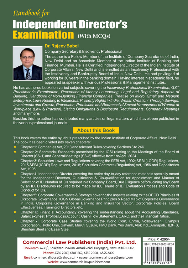 Handbook for Independent Director's Examination