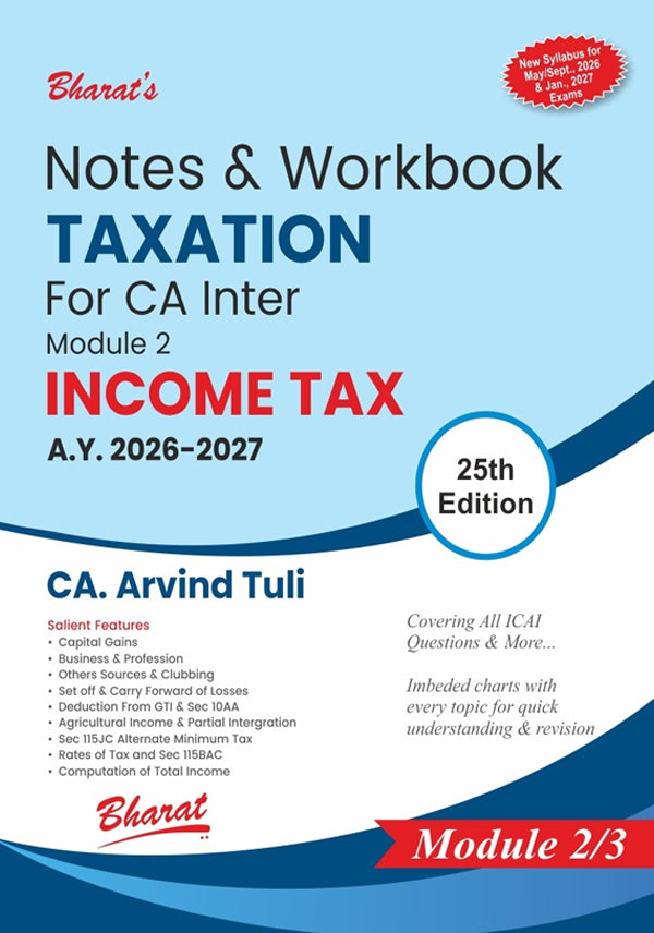 taxation - income tax - module 2 - ca arvind tuli - income tax