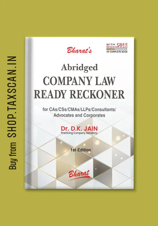 Abridged Company Law Ready Reckoner (1st Edition)