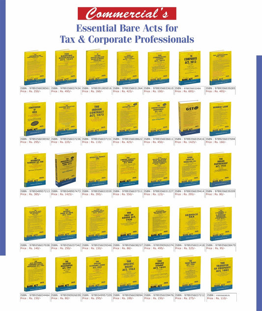 Essential Bare Acts for Tax & Corporate Professionals