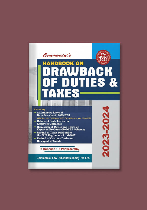 Handbook on Drawback of Duties & Taxes - shopscan