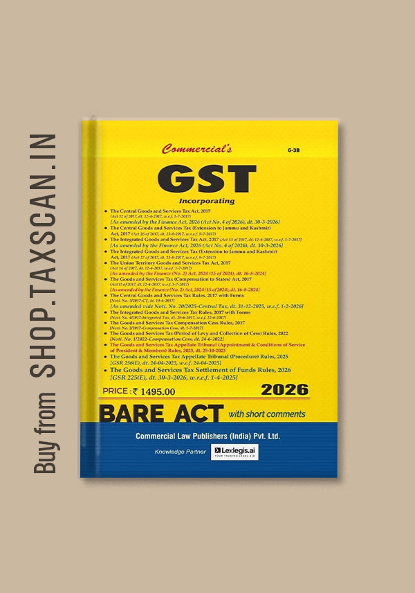 GST Acts and Rules 2017 with Forms Bare Act - book cover by Commercial Law Publishers