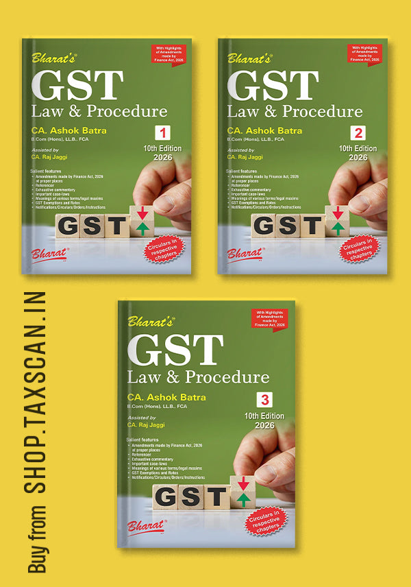 GST Law & Procedure (Set of 3 Volumes)