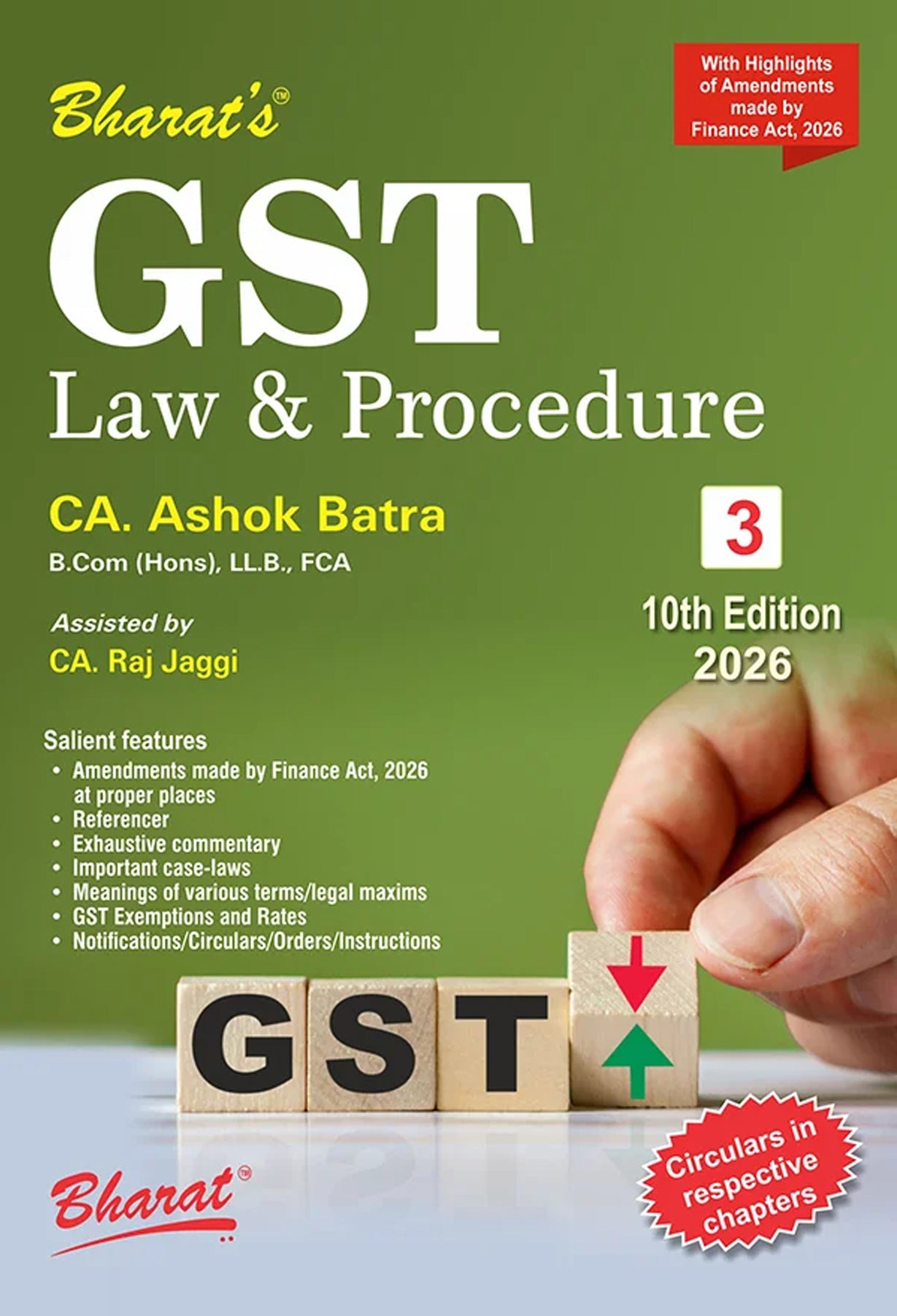 GST Law & Procedure (Set of 3 Volumes)
