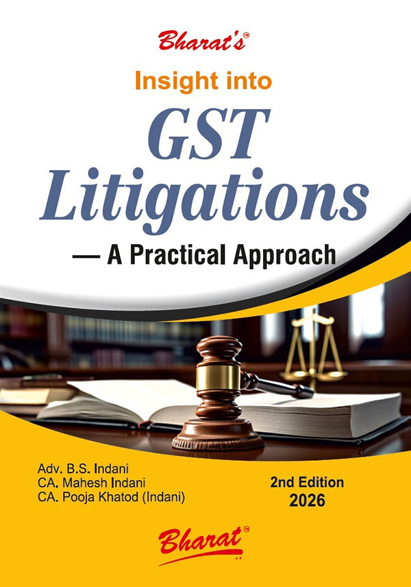Insight into GST Litigations - back cover by Bharat Law House