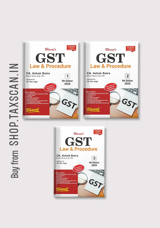 GST Law & Procedure [set of 3 volumes]