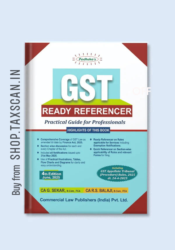 GST Ready Referencer Practical Guide for Professionals - book cover by Commercial Law Publishers