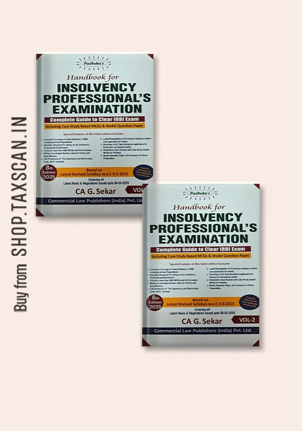 Handbook for Insolvency Professional's Examination  | 2 Vol. Set