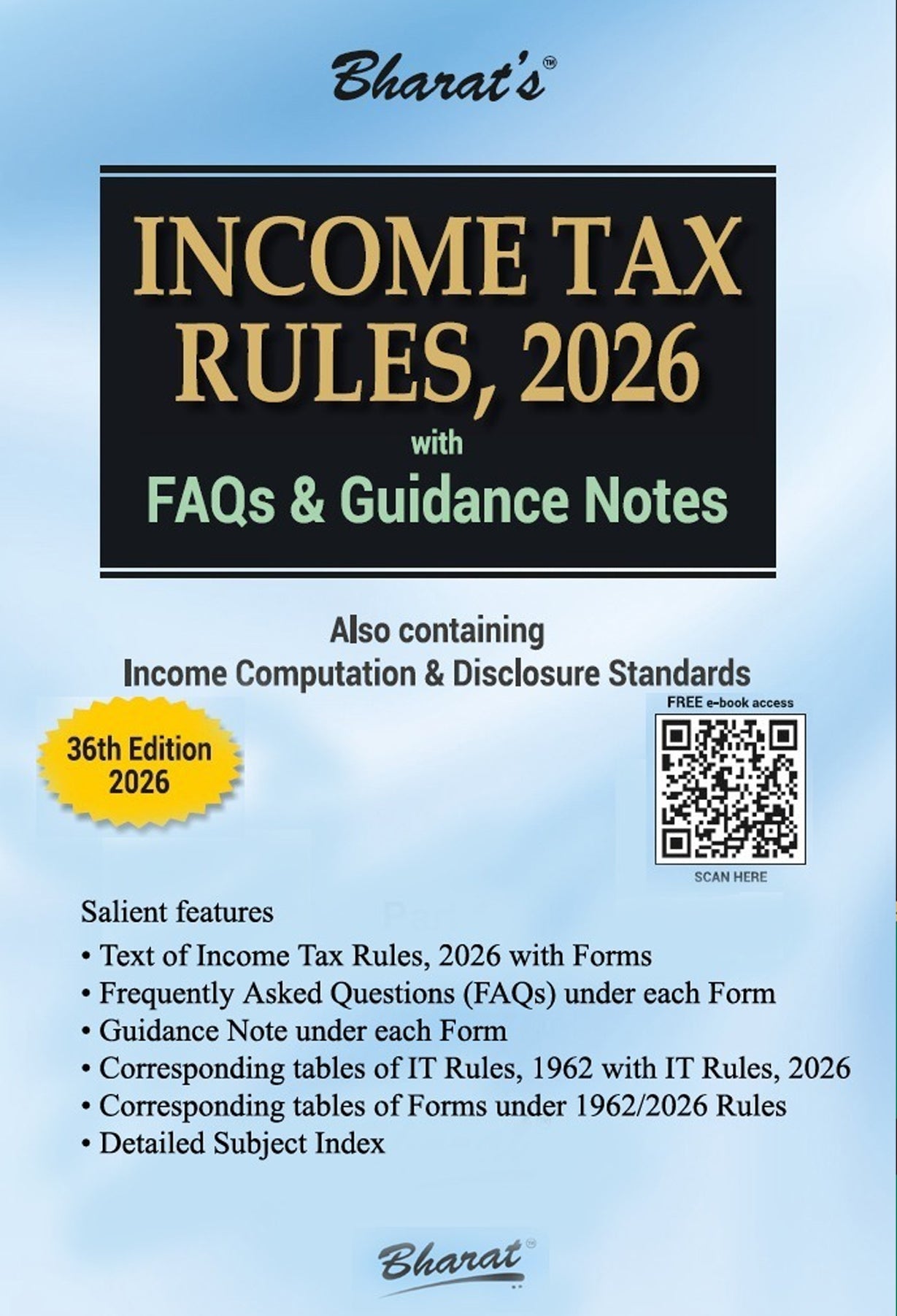 Income Tax Code 2026 - Income Tax Rules companion volume - Bharat Law House