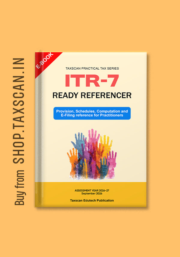 ITR-7 Ready Referencer AY 2026-27 Ebook Cover Taxscan Practical Tax Series