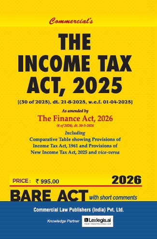 Income Tax Act, 2025 As amended by The Finance Act, 2026 - Shopscan