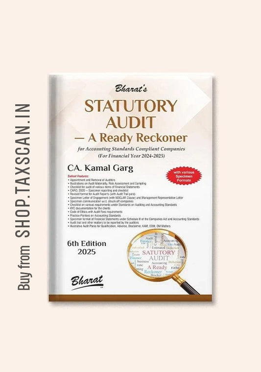Statutory Audit - A Ready Reckoner - book cover by Bharat Law House