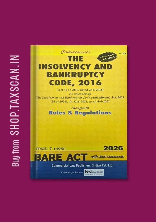 The Insolvency & Bankruptcy Code, 2016 - [Bare Act]