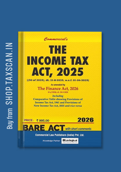 Income Tax Act, 2025 As amended by The Finance Act, 2026 - Shopscan