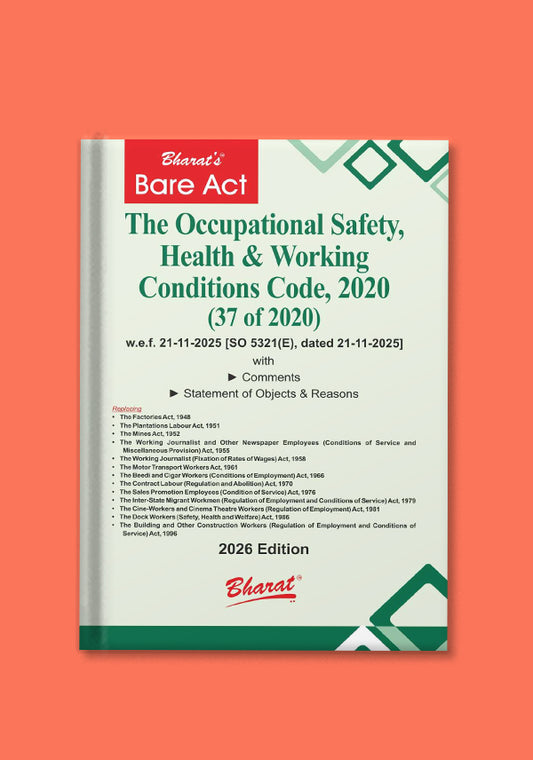 
 	
The Occupational Safety, Health & Working Conditions Code, 2020 - shopscan