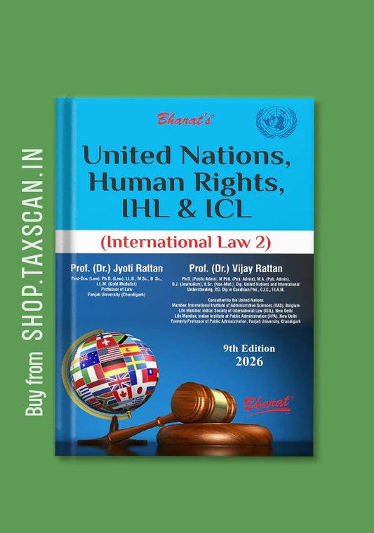 United Nations Human Rights IHL ICL International Law 2 - book cover by Bharat Law House