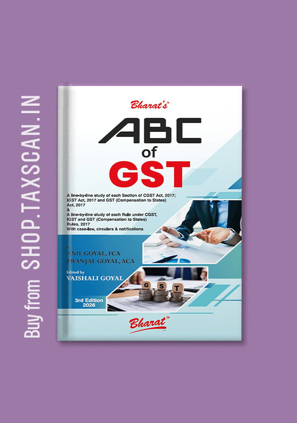 ABC of GST - beginners guide book cover by Bharat Law House
