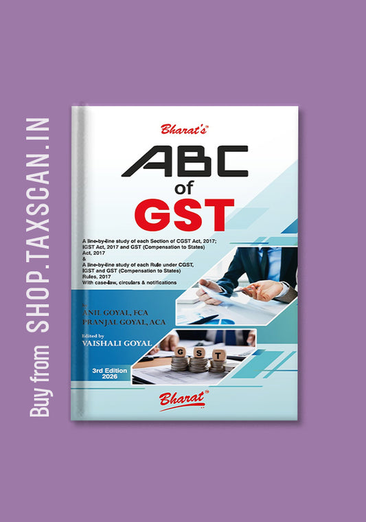 ABC of GST - beginners guide book cover by Bharat Law House