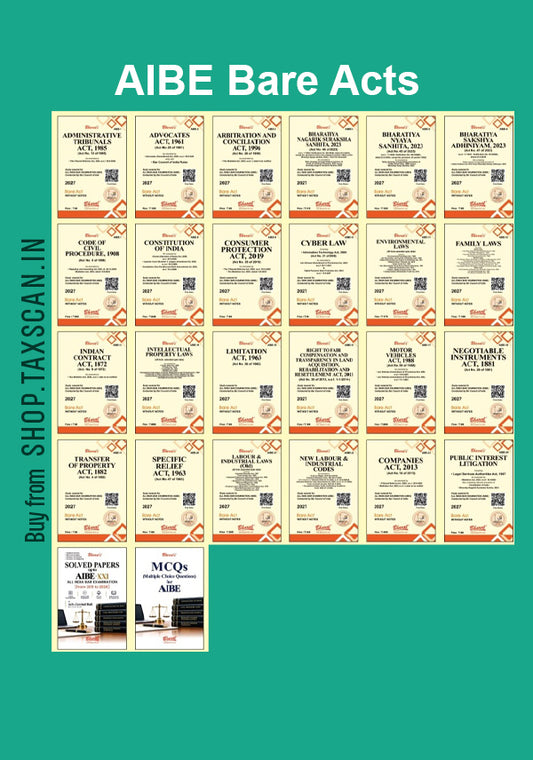 AIBE Bare Acts - 24 Books Set 1st edition Bharat Law House