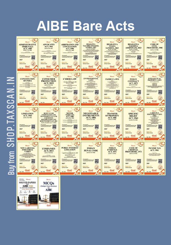 AIBE Bare Acts - 28 Books Set 1 st edition by Bharath Law House