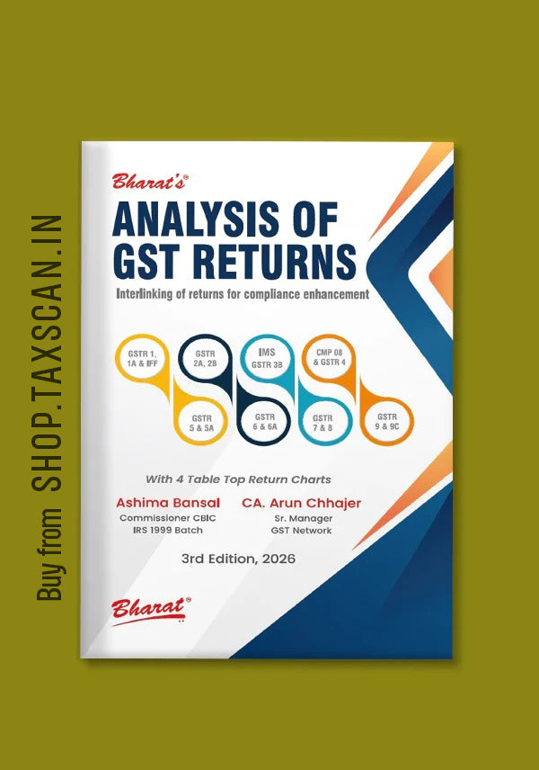 Analysis of GST Returns - book cover by Bharat Law House