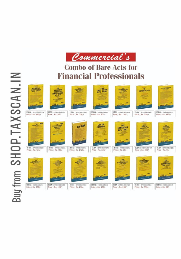 Combo of Bare Acts for Financial Professionals