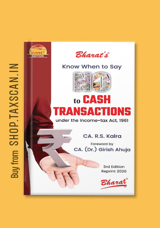 Know When to Say No to Cash Transactions - book cover by Bharat Law House