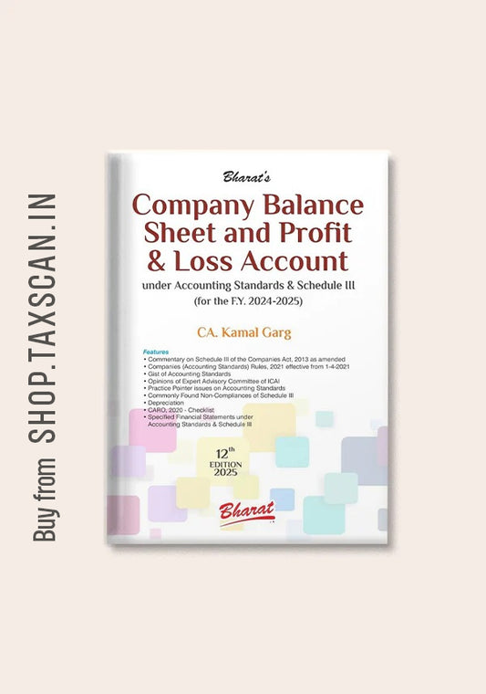 Company Balance Sheet and Profit & Loss Account - book cover by Bharat Law House