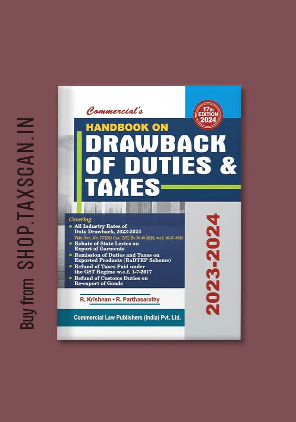 Handbook on Drawback of Duties & Taxes