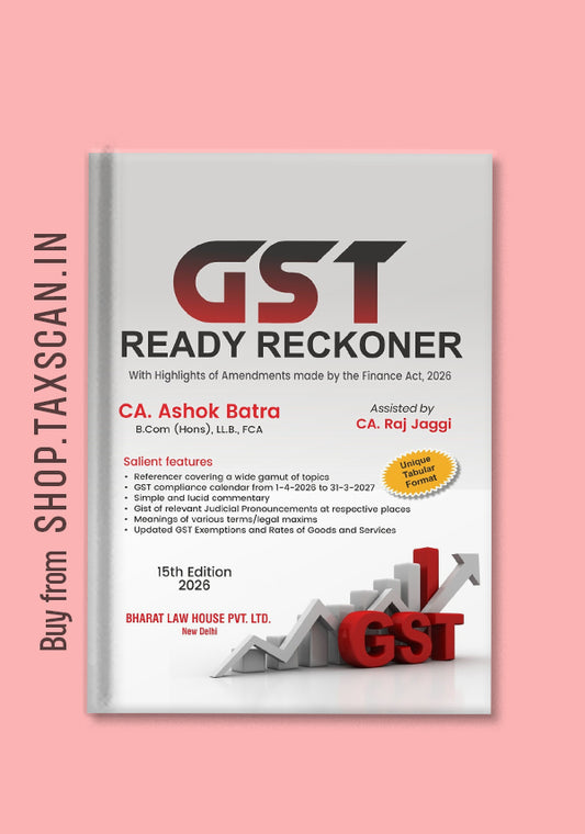 GST Ready Reckoner comprehensive guide book for GST compliance, rules, and taxation reference in India - Shopscan