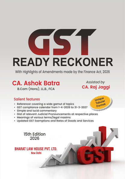 GST Ready Reckoner - GST compliance and reference by Bharat Law House