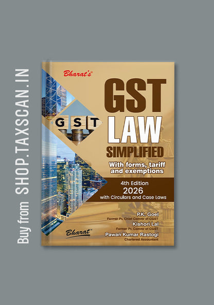 GST Law Simplified - book cover by Bharat Law House