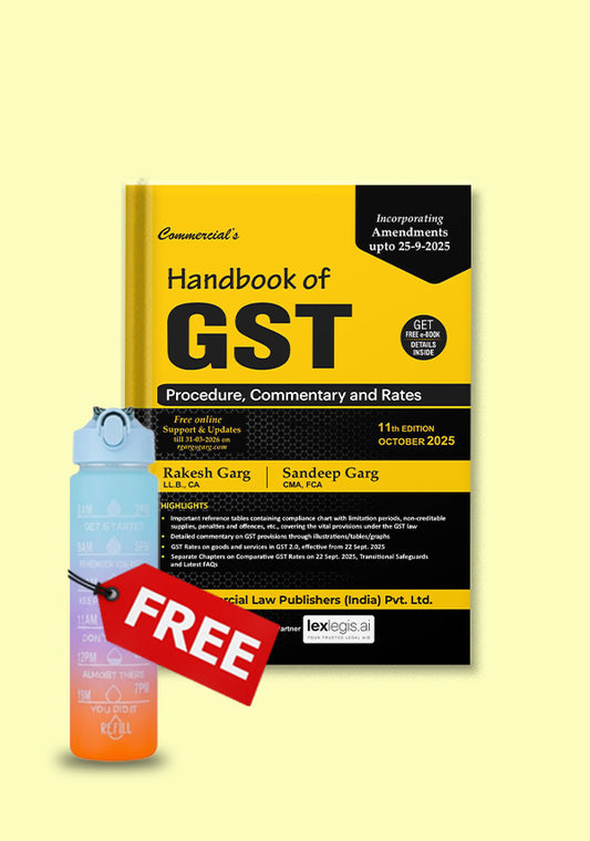 HandBook of GST - Procedure, Commentary & Rates + Free Bottle