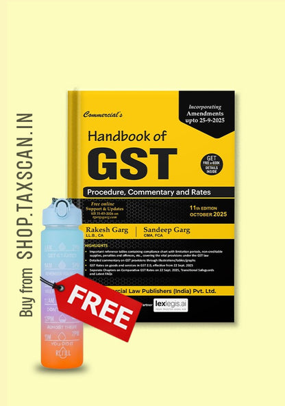 HandBook of GST - Procedure, Commentary & Rates + Free Bottle