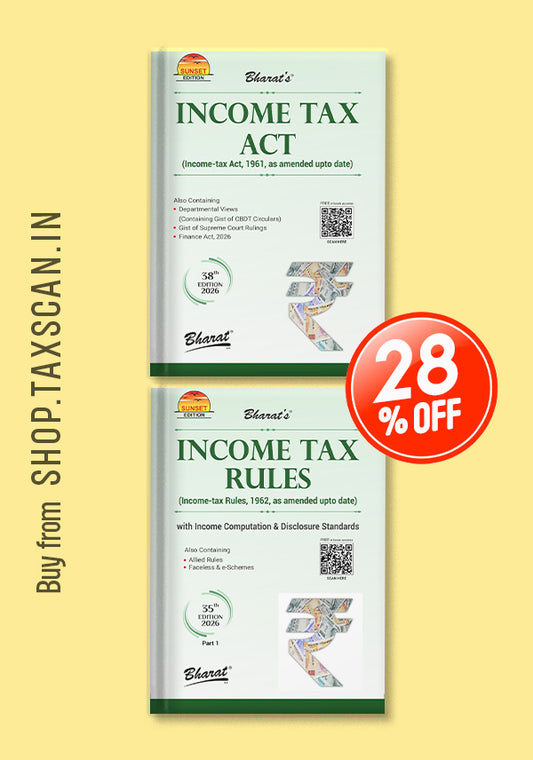 Income Tax Act 2026 book cover with green design and rupee symbol 
