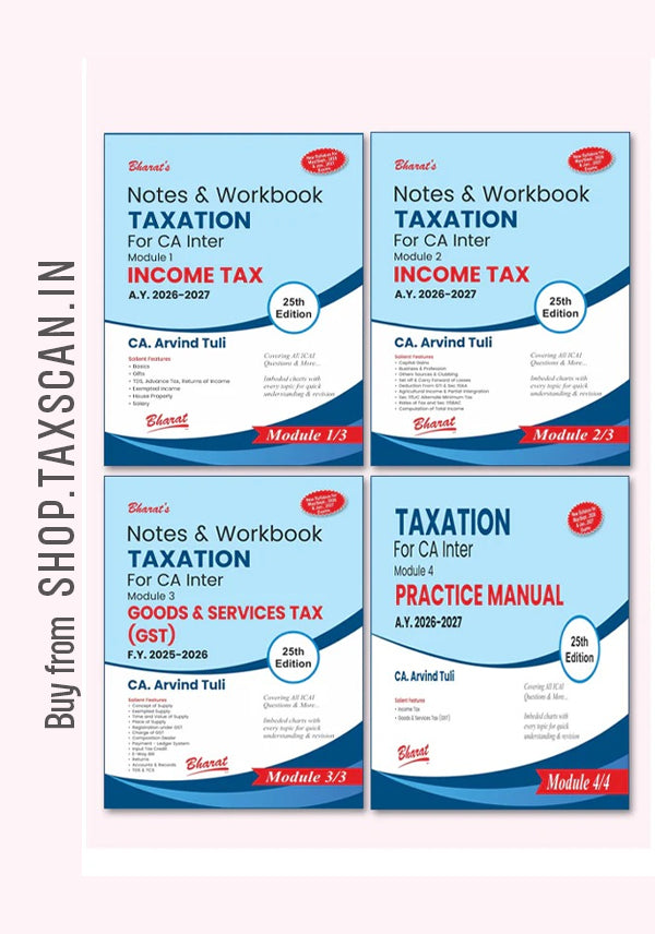 TAXATION For CA Inter – 4 Modules Set