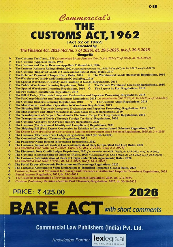 The customs act 1962 - shopscan